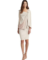 Balenciaga mid length two color dress